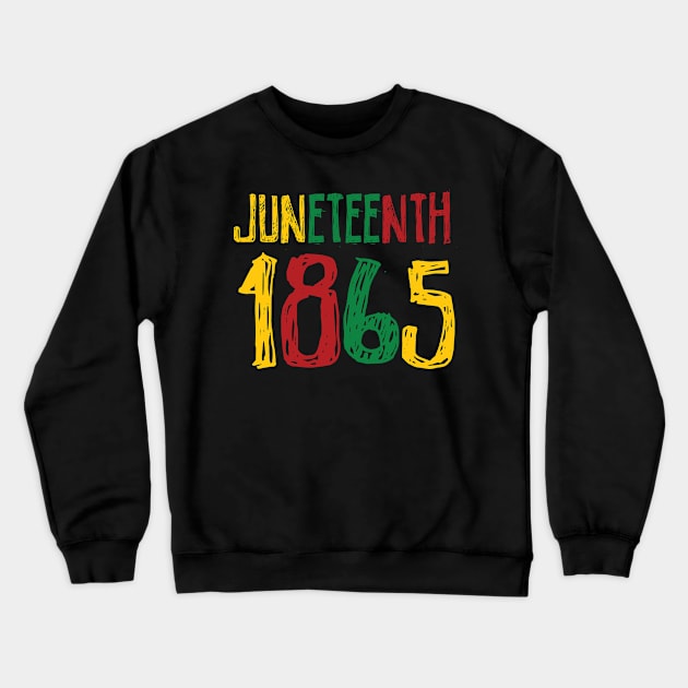 Freedom day Juneteenth 1865 Crewneck Sweatshirt by Aldebaran